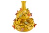 BIRD VASE YELLOW BUBBLES 33X37CM NM