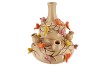 BIRD VASE SAND BUBBLES 33X37CM NM