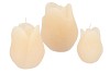 CANDLE TULIP IVORY 7X8CM NM