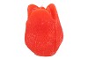 CANDLE TULIP ORANGE 10X13CM NM