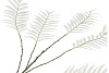 SILK PALM LEAF WHITE 125CM NM