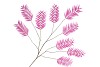 SILK PALM LEAF FUCHSIA 150CM NM