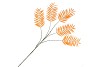 SILK PALM LEAF ORANGE 125CM NM