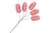 SILK PALM LEAF RED 125CM NM