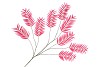 SILK PALM LEAF PINK 150CM NM