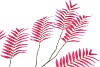 SILK PALM LEAF PINK 150CM NM