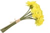 SILK POPPY BOUQUET YELLOW 9X 33CM