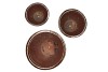 JADE BROWN 2TONE EGG SET 3 22X21/30X26/38X32 NM