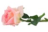 SILK OPEN ROSE LIGHT PINK REAL TOUCH 43CM NM