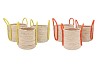 VENICE YELLOW/ORANGE BASKET HAND SET 3 35X28/32X26/26X25 NM