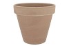 TERRACOTTA CHOCO POT GREY D21XH19CM