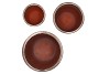 PORTER BROWN EGG DIMPLES SET 3 18X16/24X22/30X27 CM