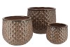 PORTER BROWN COULDRON STRUCTURE SET 3 18X15/25X20/X32X26 CM