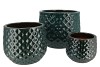 PORTER GREEN COULDRON STRUCTURE SET 3 18X15/25X20/X32X26 CM