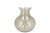 MIRA OLIVE GREEN GLASS CONE NECK SPHERE VASE 16X16X17CM