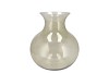 MIRA OLIVE GREEN GLASS CONE NECK SPHERE VASE 20X20X21CM