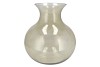 MIRA OLIVE GREEN GLASS CONE NECK SPHERE VASE 32X32X32CM