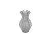 INGA DRISS GREY VASE ACTIVE GLAZE 15X15X20CM