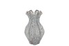 INGA DRISS GREY VASE ACTIVE GLAZE 19X19X25CM