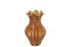 INGA DRISS BROWN VASE ACTIVE GLAZE 19X19X25CM