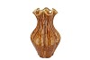 INGA DRISS BROWN VASE ACTIVE GLAZE 25X25X36CM