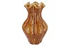 INGA DRISS BROWN VASE ACTIVE GLAZE 27X27X44CM