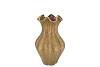 INGA DRISS GOLD VASE ACTIVE GLAZE 19X19X25CM