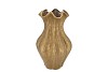 INGA DRISS GOLD VASE ACTIVE GLAZE 25X25X36CM