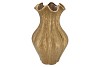 INGA DRISS GOLD VASE ACTIVE GLAZE 27X27X44CM