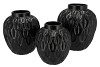 INGA BOA BLACK POT ACTIVE GLAZE 23X23X25CM