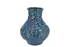 INGA GRAPE BLUE VASE ACTIVE GLAZE 24X24X27CM