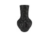 INGA BOA BLACK VASE NECK ACTIVE GLAZE 23X23X39CM