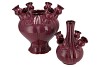 ROTTERDAM PURPLE VASE TUBE 25X25X36CM NM