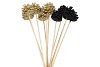 PICK SHINE PINECONE NAT BLACK/GOLD GLITTER 50CM ASS P/12