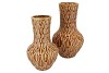 INGA BOA BROWN VASE NECK ACTIVE GLAZE 23X23X39CM