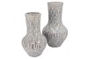 INGA BOA GREY VASE NECK ACTIVE GLAZE 23X23X39CM