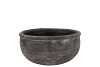 GAMLA GREY BOWL STRUCTURE STRIPE 25X25X15CM