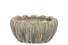 INGA GREEN POT OVAL ACTIVE GLAZE 26X17X13CM