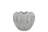 INGA GREY POT ROUND ACTIVE GLAZE 16X16X12CM NM