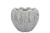 INGA GREY POT ROUND ACTIVE GLAZE 18X18X14CM NM