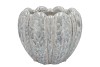 INGA GREY POT ROUND ACTIVE GLAZE 27X27X21CM