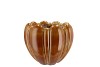 INGA BROWN POT ROUND ACTIVE GLAZE 18X18X14CM NM