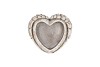 CONCRETE HEART TOP WINGS PLANTER STRAIGHT 21X19X8CM NM