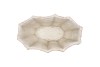 ALASKA WAVY SAND OVAL POT 26X16X17CM