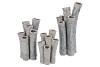 INGA BARRIER GREY VASE TUBE ACTIVE GLAZE 15X12X21CM NM