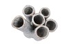 INGA BARRIER GREY VASE TUBE ACTIVE GLAZE 18X16X39CM