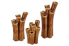 INGA BARRIER BROWN VASE TUBE ACTIVE GLAZE 15X12X21CM NM