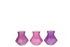 ROMAN SKY PURPLE CLEAR MIX DIAMOND GLASS VASE ASS 11X11XCM