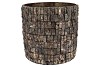 NEPAL IRON POT BIRCH MOSAIC 33X33X32M NM