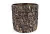 NEPAL IRON POT BIRCH MOSAIC 25X25X23M NM